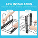 CARLA HOME Adjustable 8-Tier Pan Rack Pot Organizer for Kitchen Cabinet – view 9