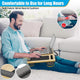 CARLA HOME Oversized Portable Lap Desk with Cushion,Mouse Pad, Tablet and Phone Holder which Fits Up to 17 Inch Laptops for Bed or Sofa (Brown) – view 4