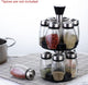 CARLA HOME Rotating Spice Rack Organizer with 16 Glass Jars for Kitchen Seasoning and Herb Storage – view 7