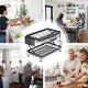 CARLA HOME 2-Tier Dish Drying Rack with Drainage Tray, Utensil Holder, Cup Hooks & Cutting Board Rack for Kitchen (Black) – view 9