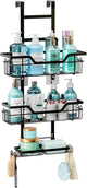 CARLA HOME Over the Door 3-tier Shower Caddy Organizer Shelf with Hooks for Bathroom – view 2