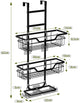 CARLA HOME Over the Door 3-tier Shower Caddy Organizer Shelf with Hooks for Bathroom – view 4