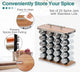 CARLA HOME 20-Jar Spice Rack Organizer Storage for Kitchen Countertop or Cabinet – view 4