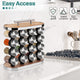 CARLA HOME 20-Jar Spice Rack Organizer Storage for Kitchen Countertop or Cabinet – view 5