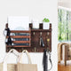 CARLA HOME Rustic Wood Wall Mounted Key and Mail Holder Organizer with Shelf, Letter Slot & 6 Hooks for Entryway Decor Home – view 3