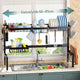 CARLA HOME Adjustable Over the Sink Dish Drying Rack with Utensil Holder, Hooks & Cutting Board Rack for Kitchen Counter Storage – view 3