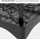 CARLA HOME 2-Tier Large Dish Drying Rack with Drainboard, Utensil Holder, Glass Hooks & Cutlery Storage (Black) – view 6
