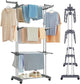CARLA HOME Folding Clothes Drying Rack with Wheels and Adjustable Side Wings for Laundry Rack and Clothes Storage (Upgraded Model) - Auzzistore