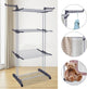 CARLA HOME Folding Clothes Drying Rack with Wheels and Adjustable Side Wings for Laundry Rack and Clothes Storage (Upgraded Model) – view 5 - Auzzistore
