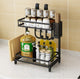 CARLA HOME 2-Tier Kitchen Spice Rack Organizer Storage Shelf for Condiments, Oil Bottles, Utensils, Cutting Board & More – view 2