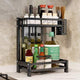 CARLA HOME 2-Tier Kitchen Spice Rack Organizer Storage Shelf for Condiments, Oil Bottles, Utensils, Cutting Board & More – view 6
