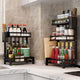 CARLA HOME 2-Tier Kitchen Spice Rack Organizer Storage Shelf for Condiments, Oil Bottles, Utensils, Cutting Board & More – view 9