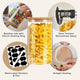 CARLA HOME 12 Pack Glass Storage Jars with Bamboo Lids for Kitchen Pantry, Pasta, Snacks, Cookies, Candy & More – view 3