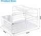 CARLA HOME 2-Tier Dish Drying Rack for Kitchen Counter with Removable Drip Tray, Utensil Holder and Cutlery Organizer – view 2
