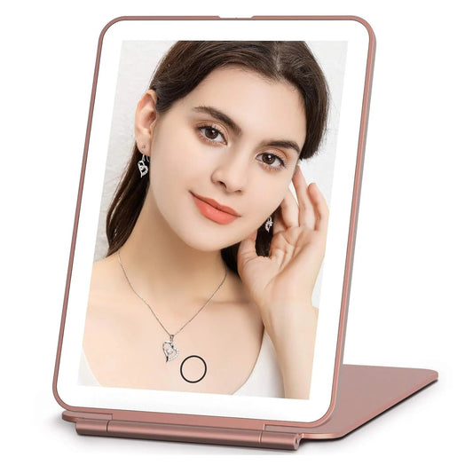 LED Travel Makeup Mirror 3 Light Modes USB – view 2