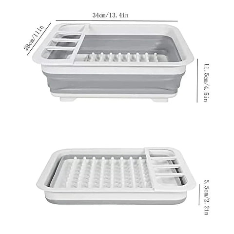 Foldable Kitchen Dish Rack Storage Tray - Auzzistore