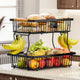 2-Tier Metal Fruit Vegetable Storage Basket – view 4