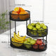Black Stainless Steel Fruit Basket Storage – view 2
