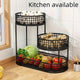 Black Stainless Steel Fruit Basket Storage – view 4