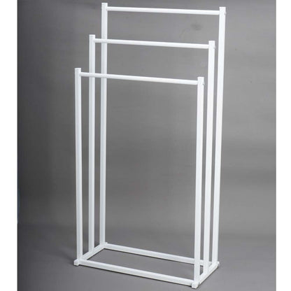 3 Tier Metal Freestanding Towel Rack Rail Holder Drying Stand