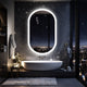 800x500mm LED Bathroom Mirror Oval Anti-Fog Dimmable Wall Mount – view 4