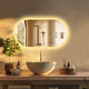 800x500mm LED Bathroom Mirror Oval Anti-Fog Dimmable Wall Mount – view 7