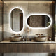 1000x500mm LED Bathroom Mirror Oval Anti-Fog Dimmable Wall Mount – view 3