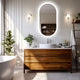 1000x500mm LED Bathroom Mirror Oval Anti-Fog Dimmable Wall Mount – view 6