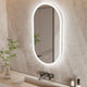 120x60cm LED Bathroom Mirror Oval Anti-Fog Dimmable Wall Mount