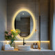 600x800mm LED Bathroom Mirror Oval Anti-Fog Dimmable – view 4