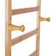 3-Tier Wooden Clothes Rack Rolling Garment Stand w/ Hooks – view 10