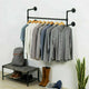 Iron Wall Mounted Clothes Rack with Shelf Garment Display – view 2