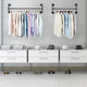 Iron Wall Mounted Clothes Rack with Shelf Garment Display – view 6