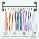 Iron Wall Mounted Clothes Rack with Shelf Garment Display – view 9