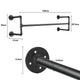 Iron Wall Mounted Clothes Rack with Shelf Garment Display – view 10