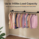 Industrial Iron Pipe Clothes Rail Vintage Wall Shelf – view 7