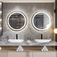 60cm LED Bathroom Mirror Anti-fog Circle Backlit HD – view 5