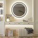 80cm LED Bathroom Mirror Anti-fog Circle Backlit HD – view 7