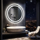 80cm LED Bathroom Mirror Anti-fog Circle Backlit HD – view 8