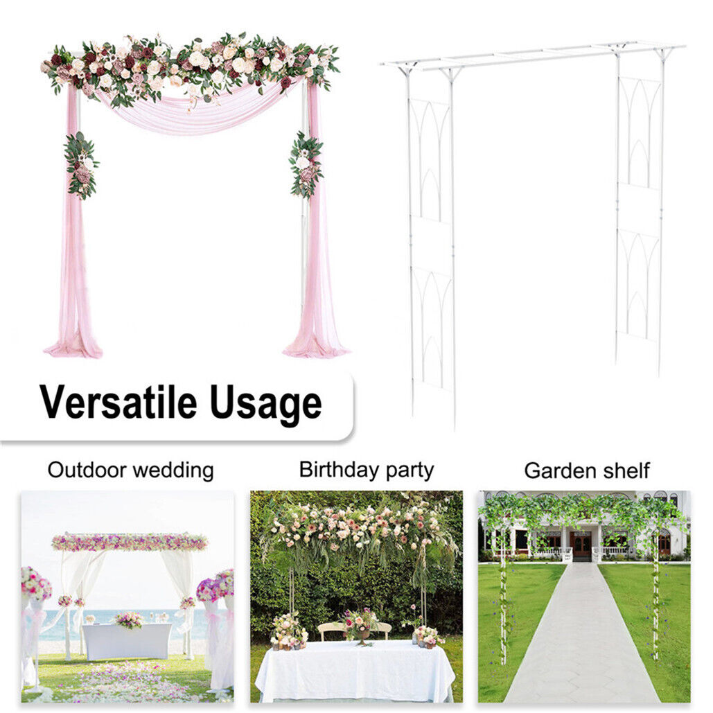 Stereoscopic Metal Garden Arch Arbor Wedding Pergola Trellis