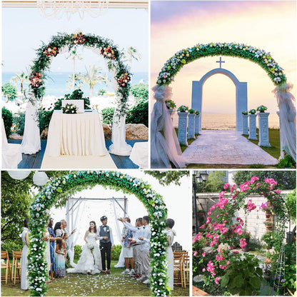 Metal Garden Arch Trellis Iron Plant Support Outdoor Climbing