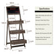 3 Tier Rustic Wood Plant Stand 38CM Corner Shelf – view 7