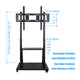 Rolling TV Stand 32-100 w/ Adjustable Mount & 2-Tier Shelf – view 7