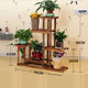 5-Tier Wooden Plant Stand Flower Display Shelf Indoor Outdoor Garden – view 2