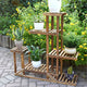 5-Tier Wooden Plant Stand Flower Display Shelf Indoor Outdoor Garden – view 3