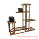 5-Tier Wooden Plant Stand Flower Display Shelf Indoor Outdoor Garden – view 4
