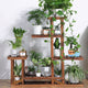 5-Tier Wooden Plant Stand Flower Display Shelf Indoor Outdoor Garden – view 8