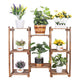 8-Tier Wooden Plant Stand Outdoor Indoor Garden Shelf – view 3