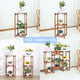 8-Tier Wooden Plant Stand Outdoor Indoor Garden Shelf – view 8