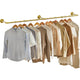 Vintage Iron Clothes Rail Gold Wall Mounted Garment Rack – view 2